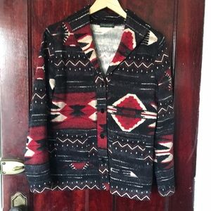 Ralph Lauren Southwestern Print Cardigan